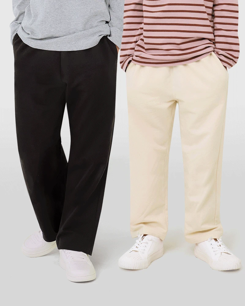 Quần dài dáng suông thu đông cotton spandex bé trai và bé gái U950D