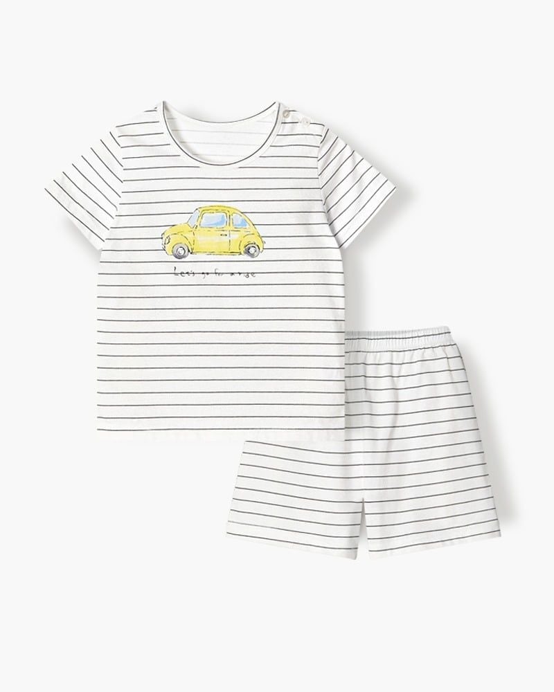 Bộ đồ ngắn cotton mịn bé trai U3227