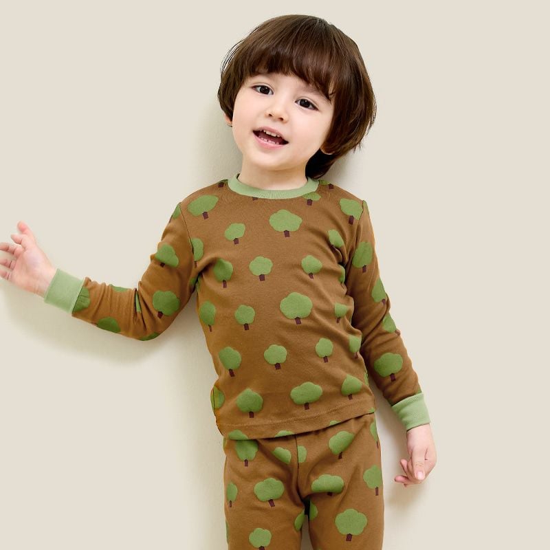 [Lẻ size] Bộ đồ dài tay cotton cho bé trai và bé gái lẻ size U8008