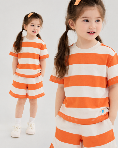 Bộ đồ ngắn cotton mịn bé trai và bé gái U3192