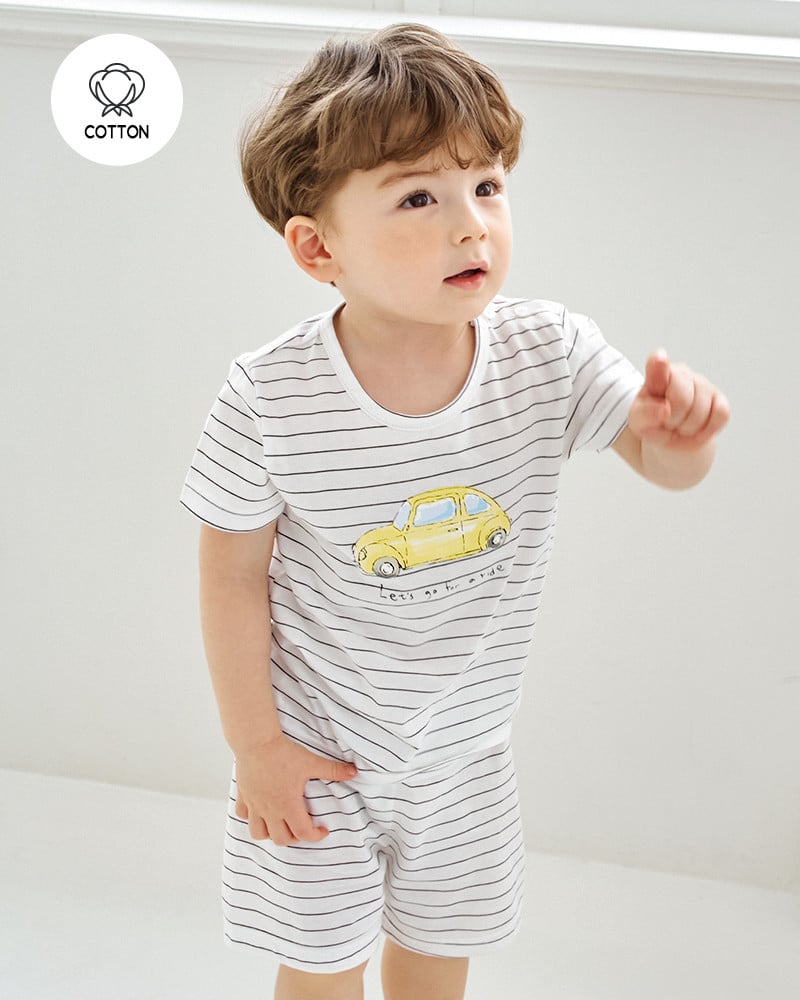 Bộ đồ ngắn cotton mịn bé trai U3227