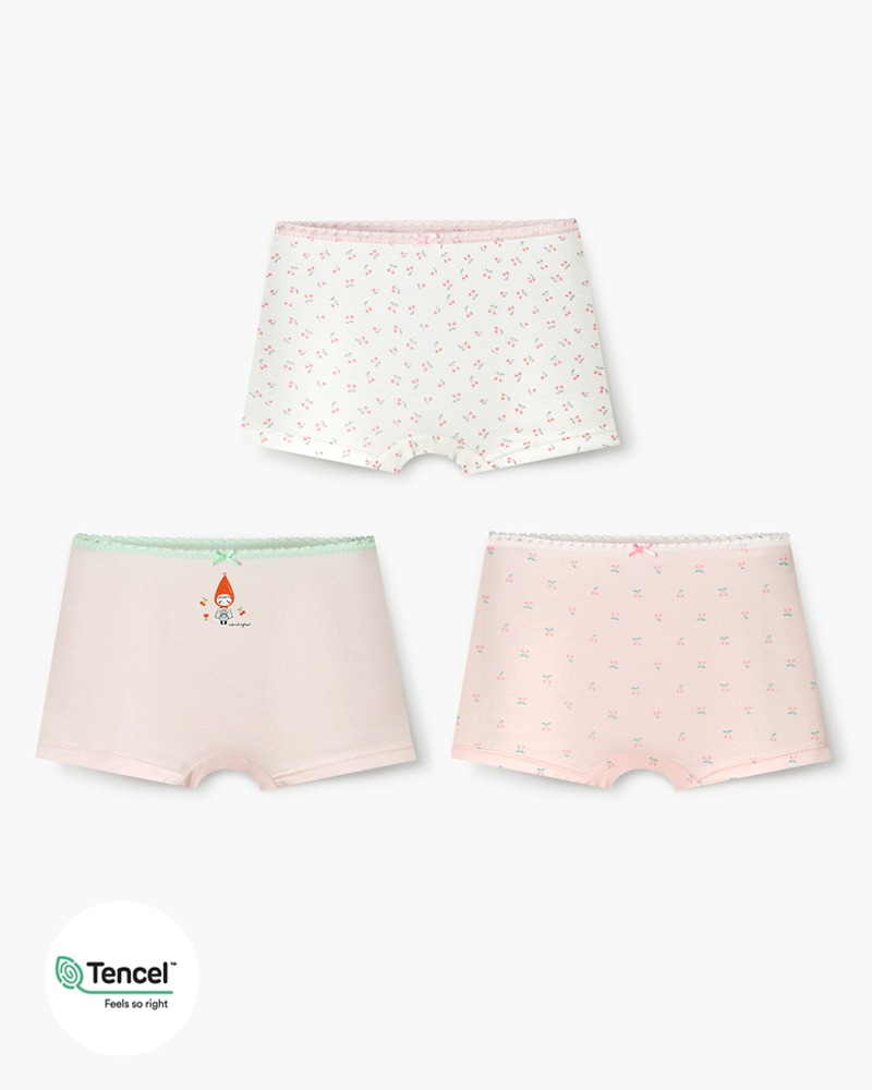Set 3 quần chip đùi vải Tencel cho bé gái U6058