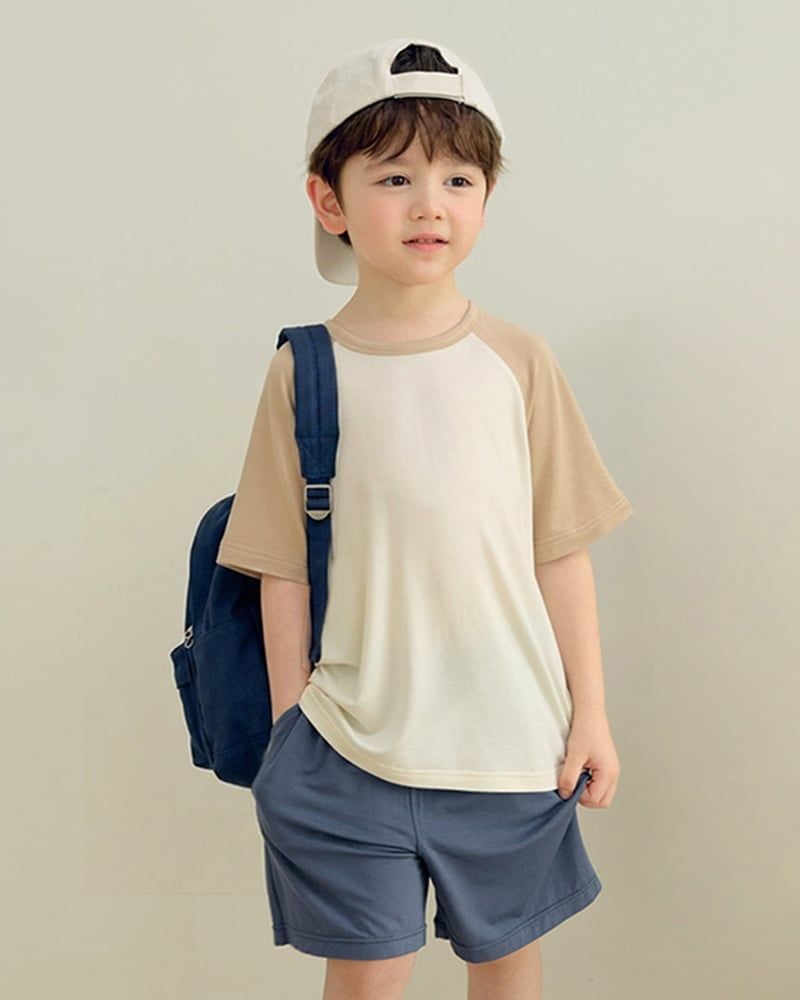 Bộ đồ ngắn mặc nhà vải Tencel Modal siêu mềm mát bé trai và bé gái U3236