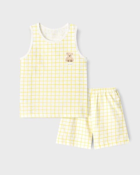 Bộ đồ ba lỗ cotton mịn bé trai và bé gái U4095