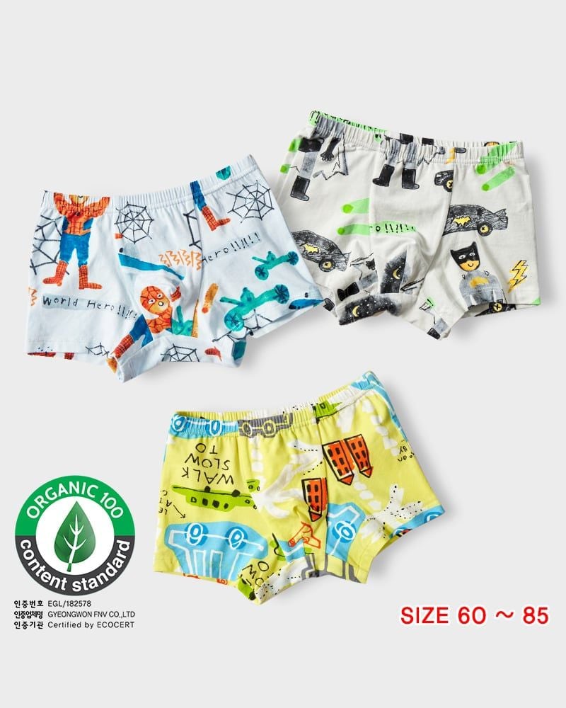 Set 3 quần chip đùi bé trai U6003