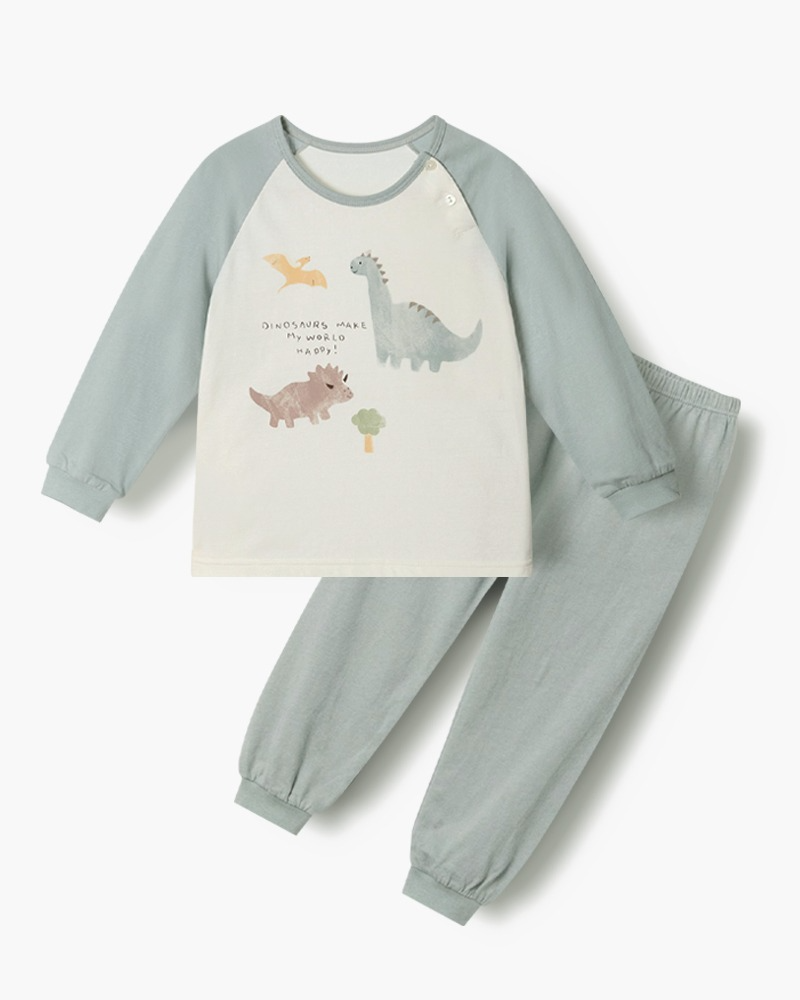 Bộ đồ dài dáng rộng cotton mịn bé trai U1320