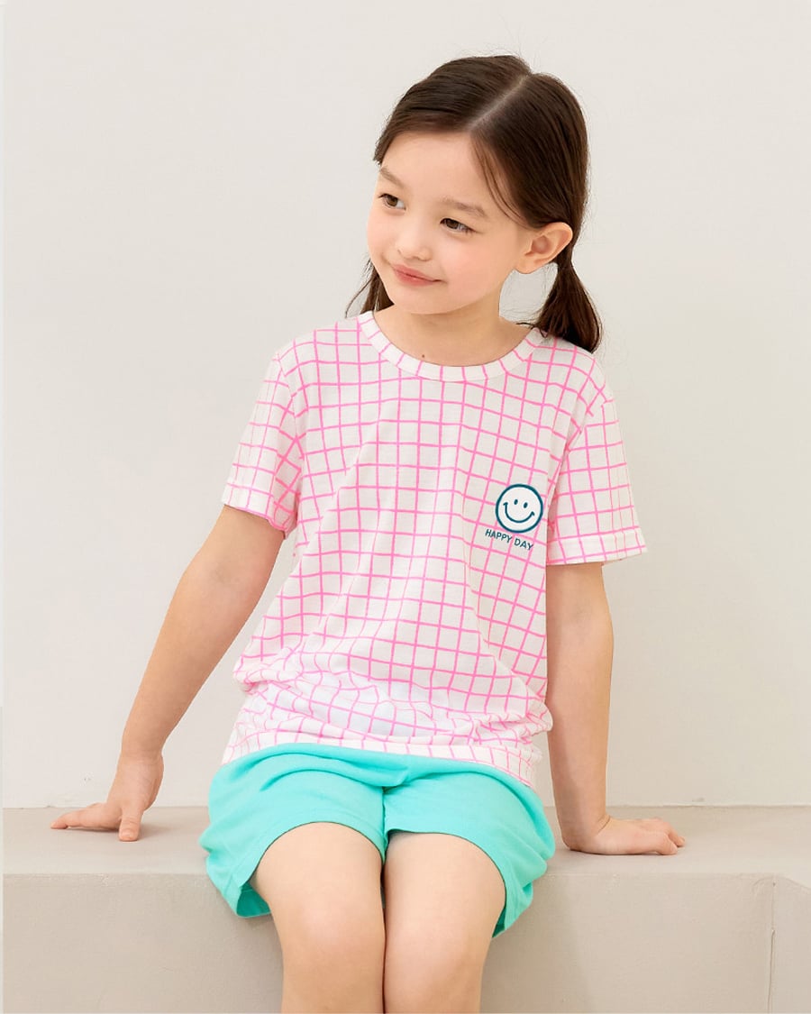 Bộ đồ ngắn Cool Feel mịn mỏng mát bé gái U3165