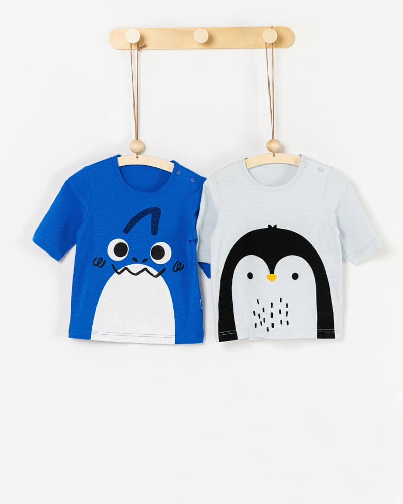 Bộ đồ lửng cotton mịn bé trai và bé gái U2139