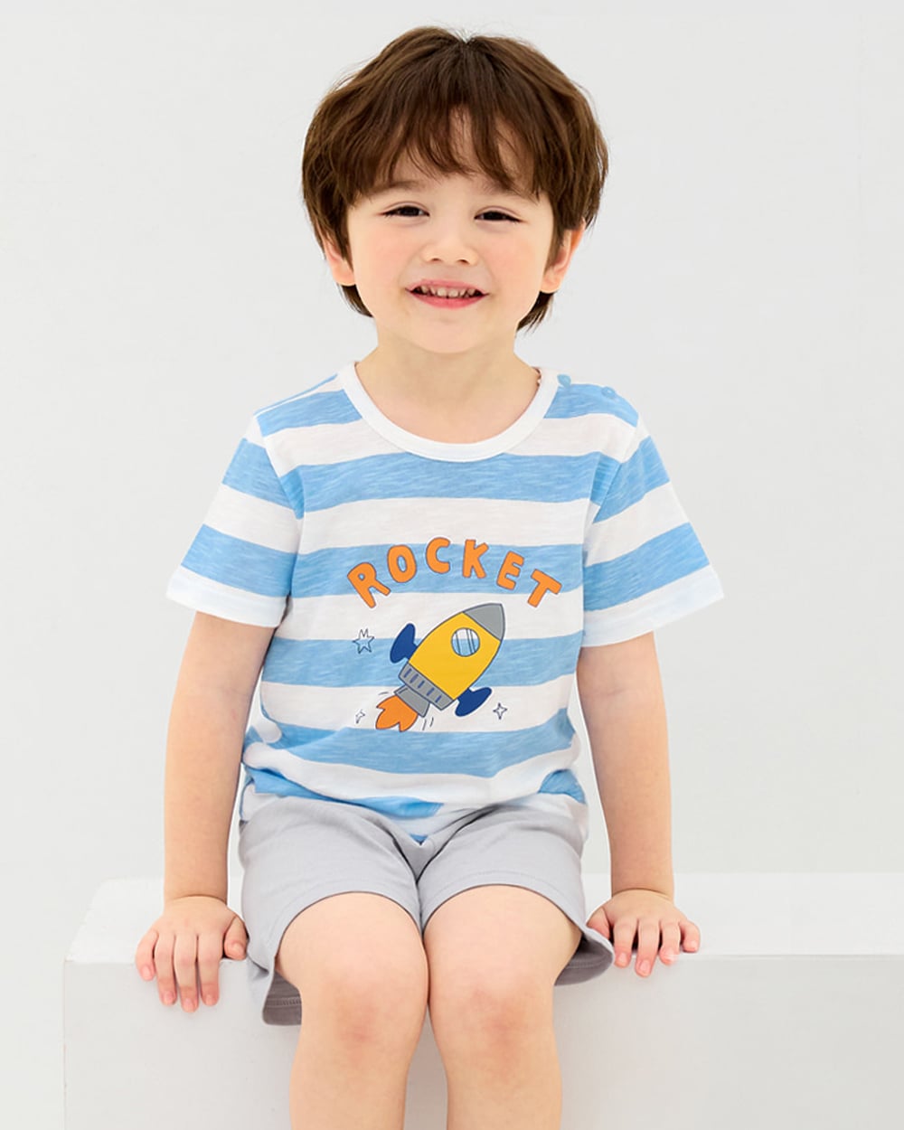 Bộ đồ ngắn cotton mịn bé trai U3198