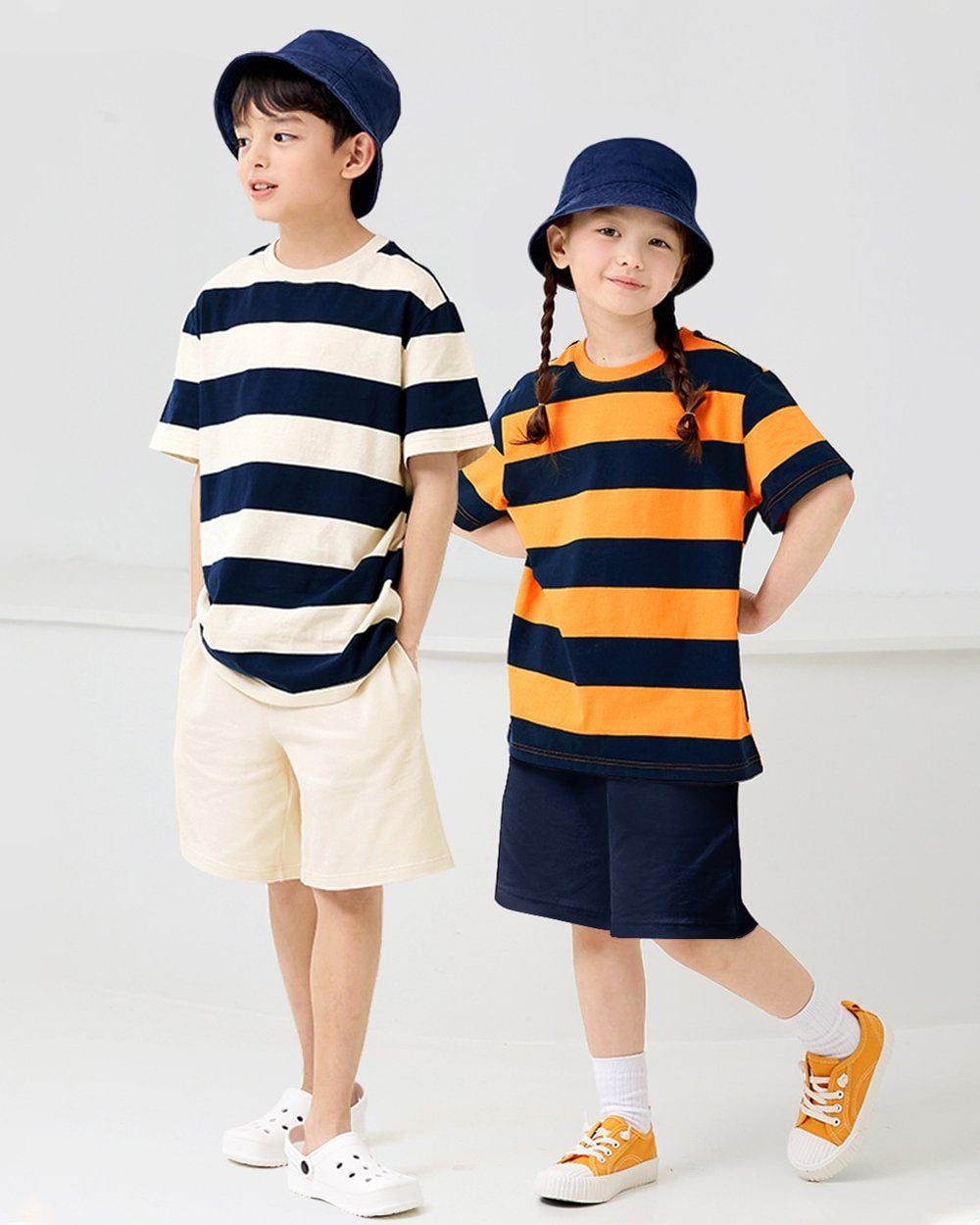 Bộ đồ ngắn cotton mịn bé trai và bé gái U3160