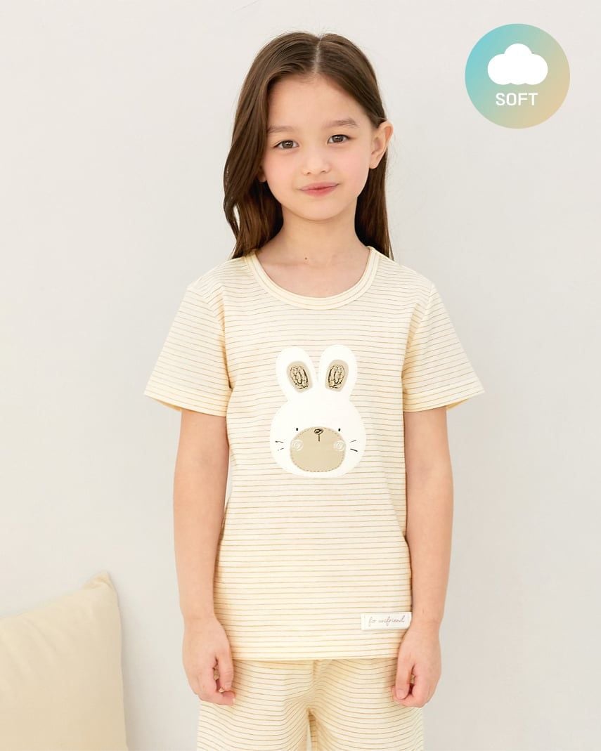 Bộ đồ ngắn cotton mịn bé gái và bé trai U3219
