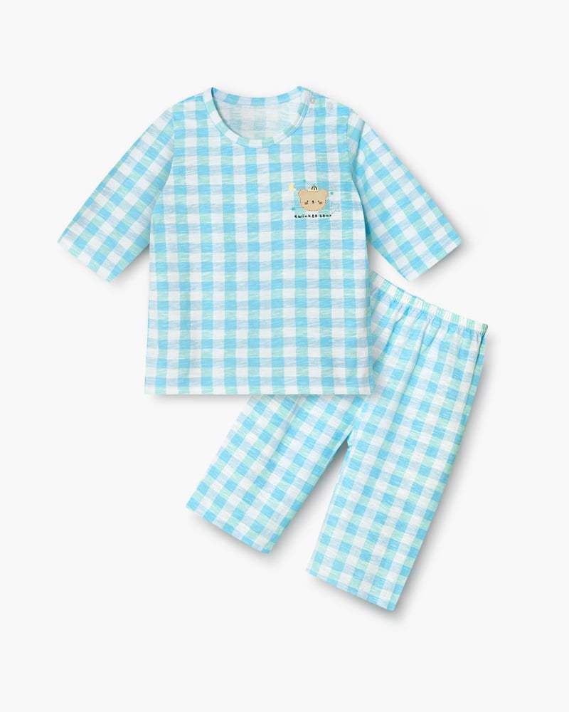 Bộ đồ lửng cotton mịn bé bé trai U2131