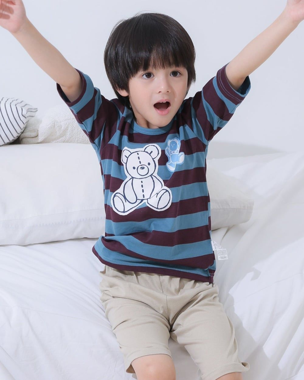 Bộ đồ lửng cotton mịn bé trai và bé gái U2111