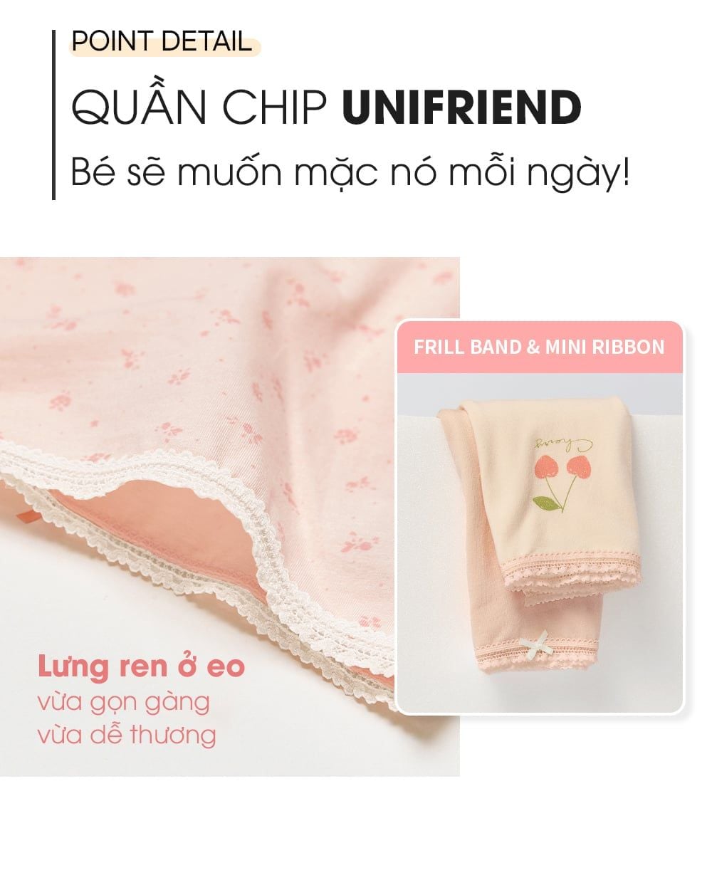 Set 5 quần chip đùi bé gái U6071