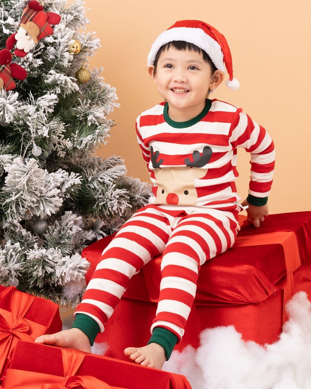 Bộ đồ dài dáng ôm cotton mịn bé trai và bé gái U1161