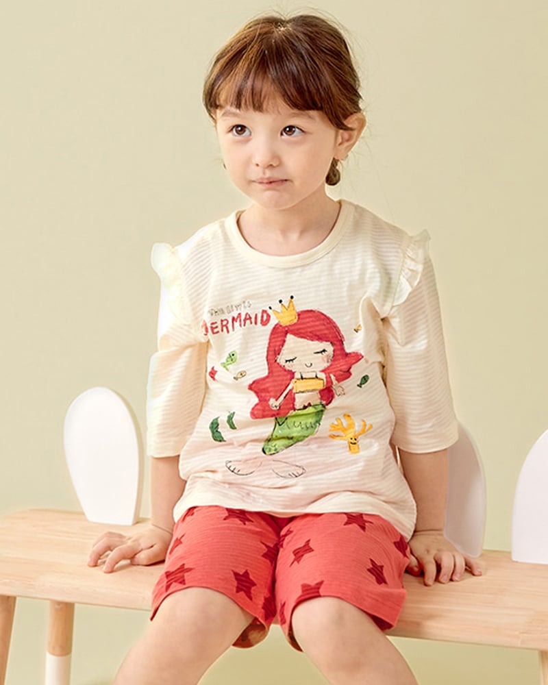Bộ đồ lửng cotton giấy bé gái U2063
