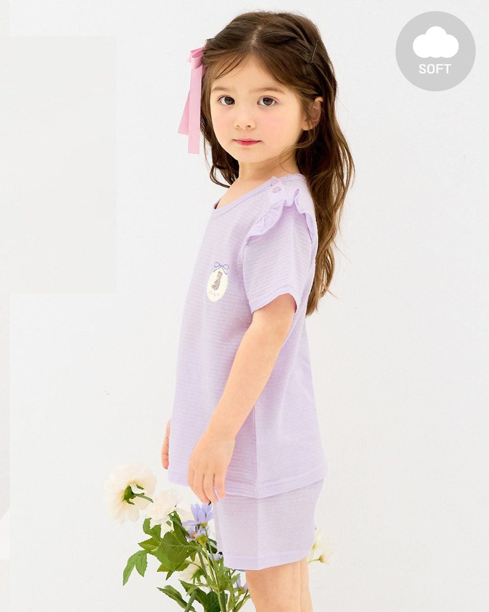Bộ đồ ngắn cotton giấy bé gái U3209