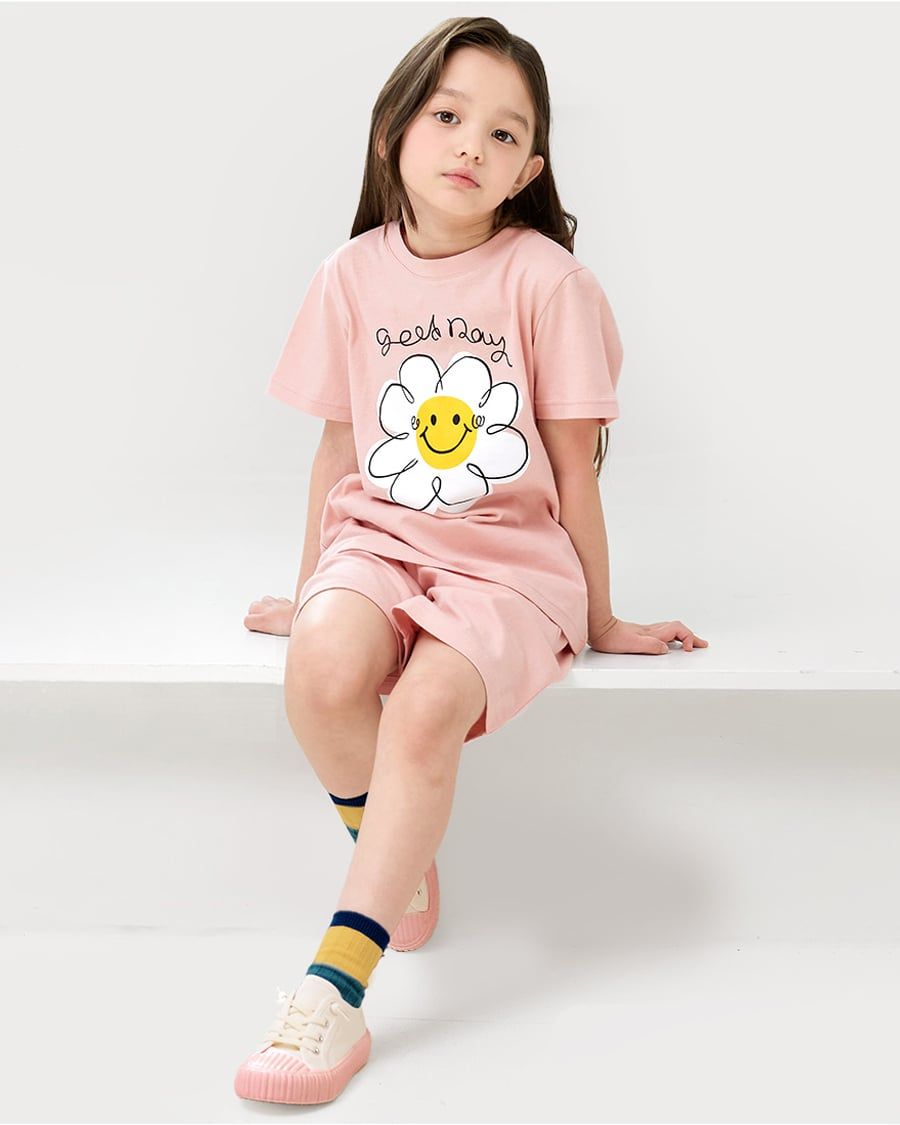 Bộ đồ ngắn cotton mịn bé gái U3131
