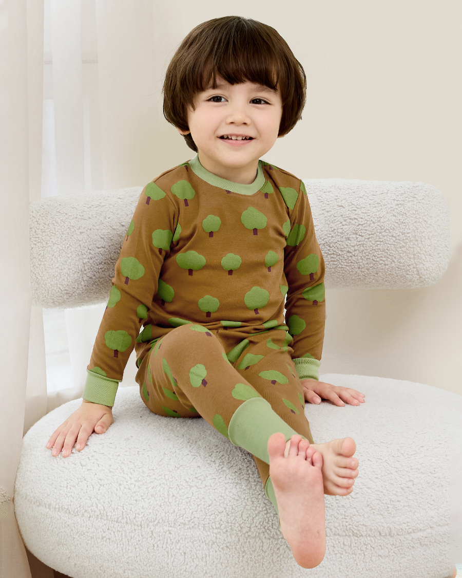 Bộ đồ dài dáng ôm cotton mịn bé gái và bé trai U1227