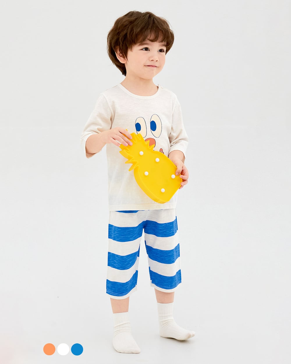 Bộ đồ lửng cotton mịn bé trai và bé gái U2136