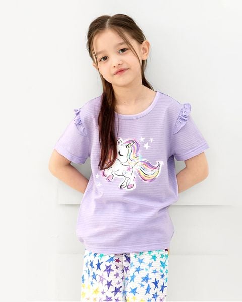 Bộ đồ ngắn cotton giấy bé gái U3140