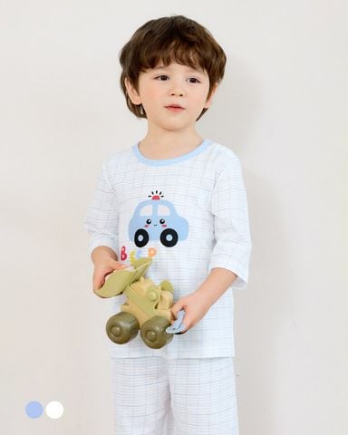 Bộ đồ lửng cotton giấy bé trai U2133