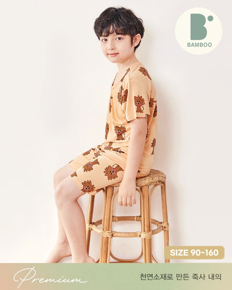 Bộ đồ ngắn vải sợi tre cao cấp bé trai U3130