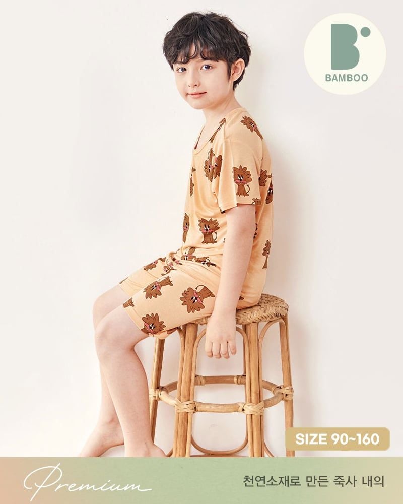 Bộ đồ ngắn vải sợi tre cao cấp bé trai U3130