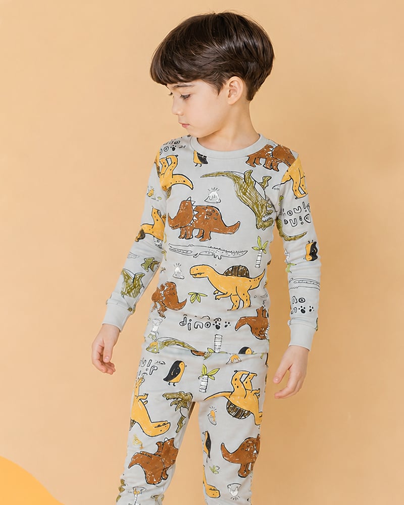 Bộ đồ dài dáng ôm cotton spandex bé trai U1091