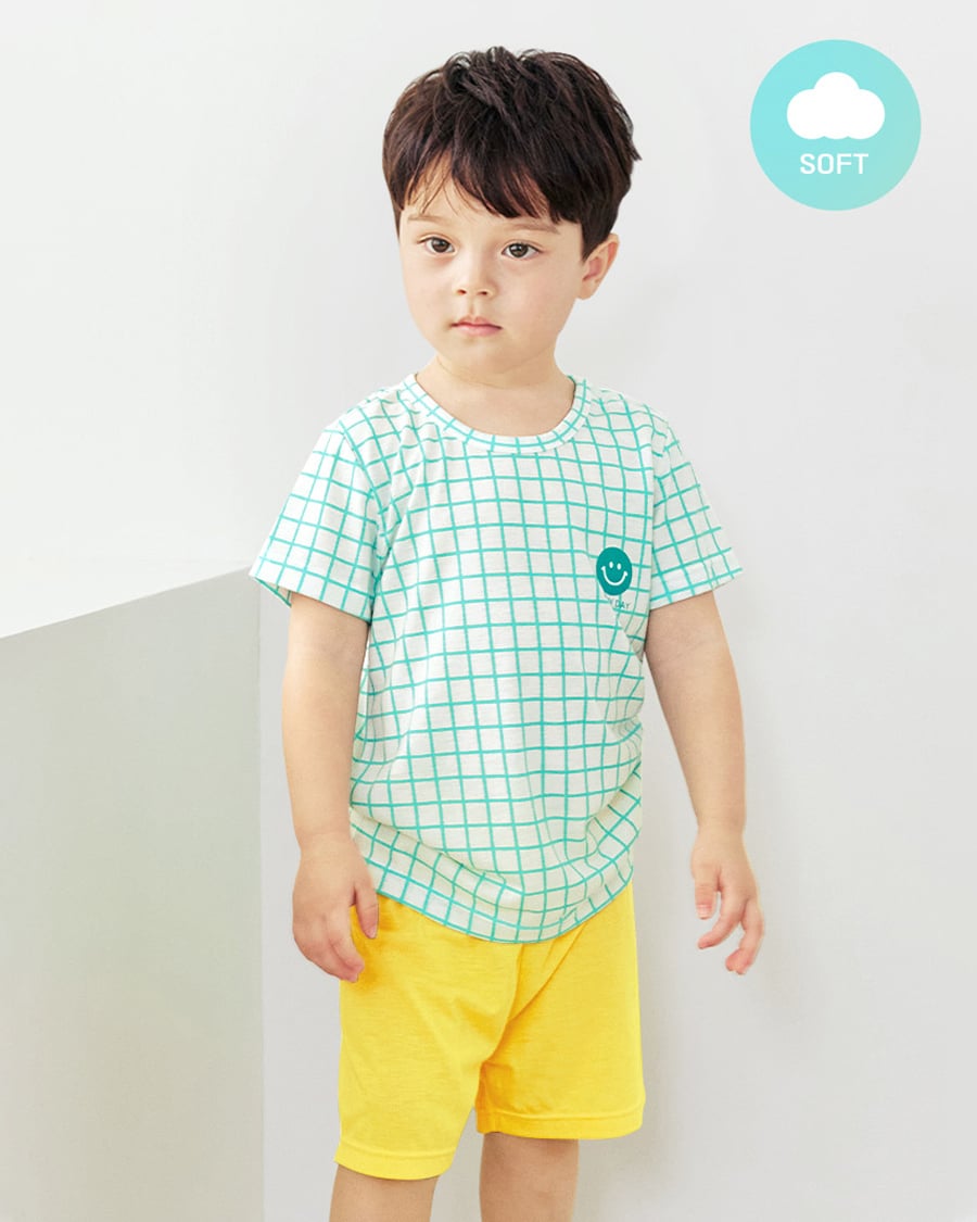 Bộ đồ ngắn Cool Feel mịn mỏng mát bé trai và bé gái U3164