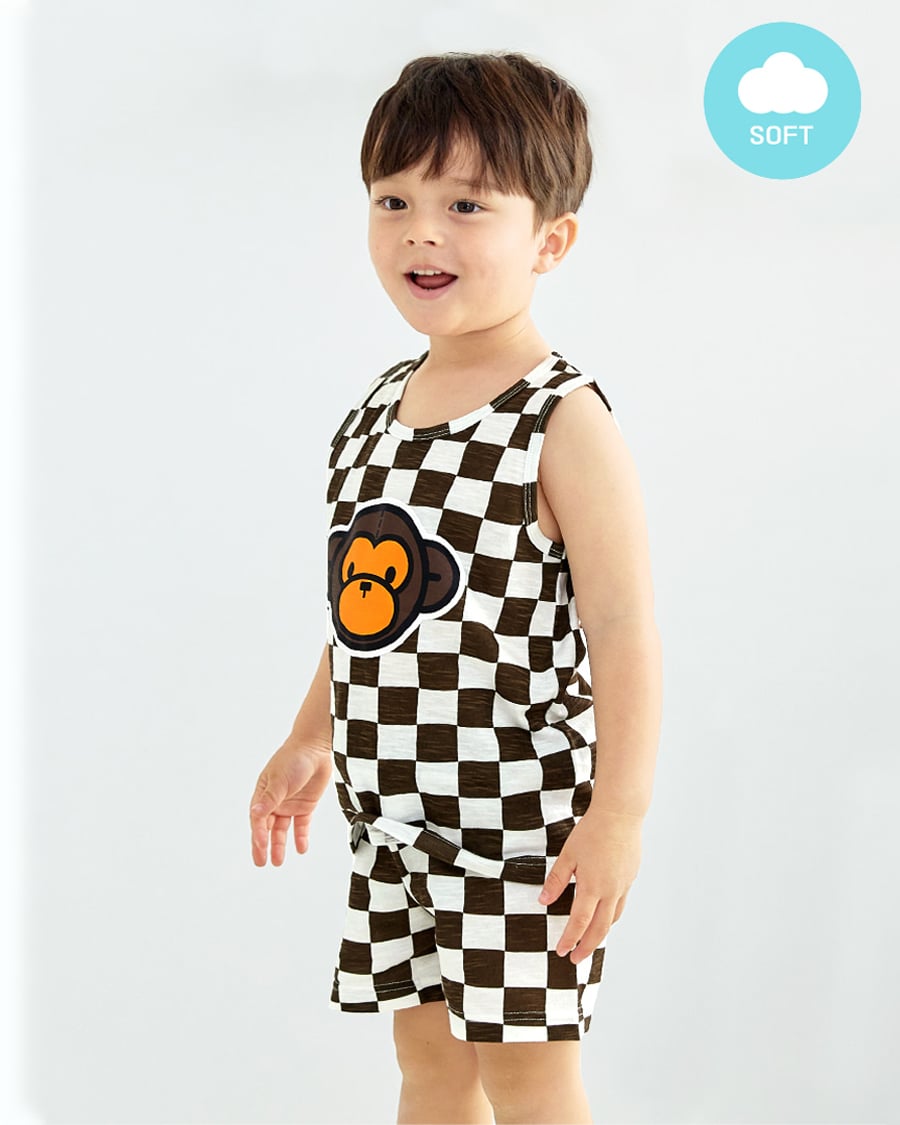 Bộ đồ ba lỗ cotton mịn bé trai và bé gái U4075