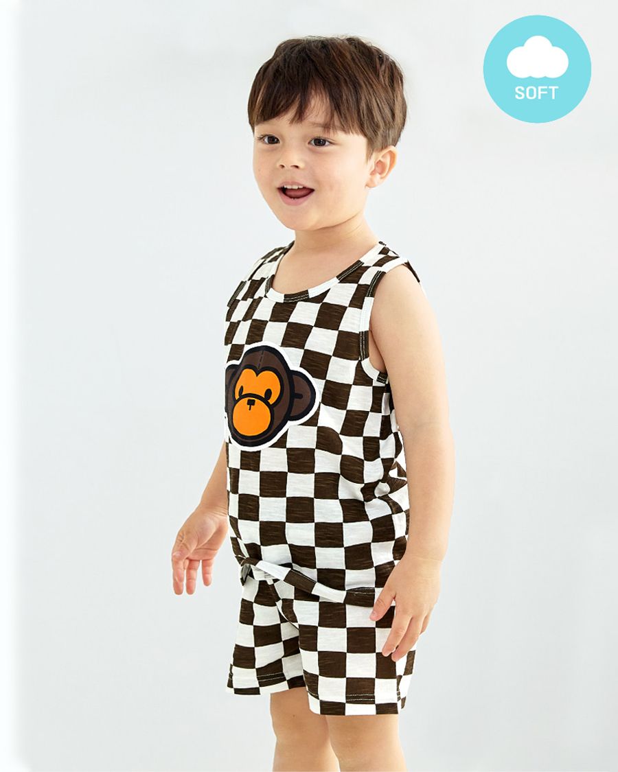 Bộ đồ ba lỗ cotton mịn bé trai và bé gái U4075