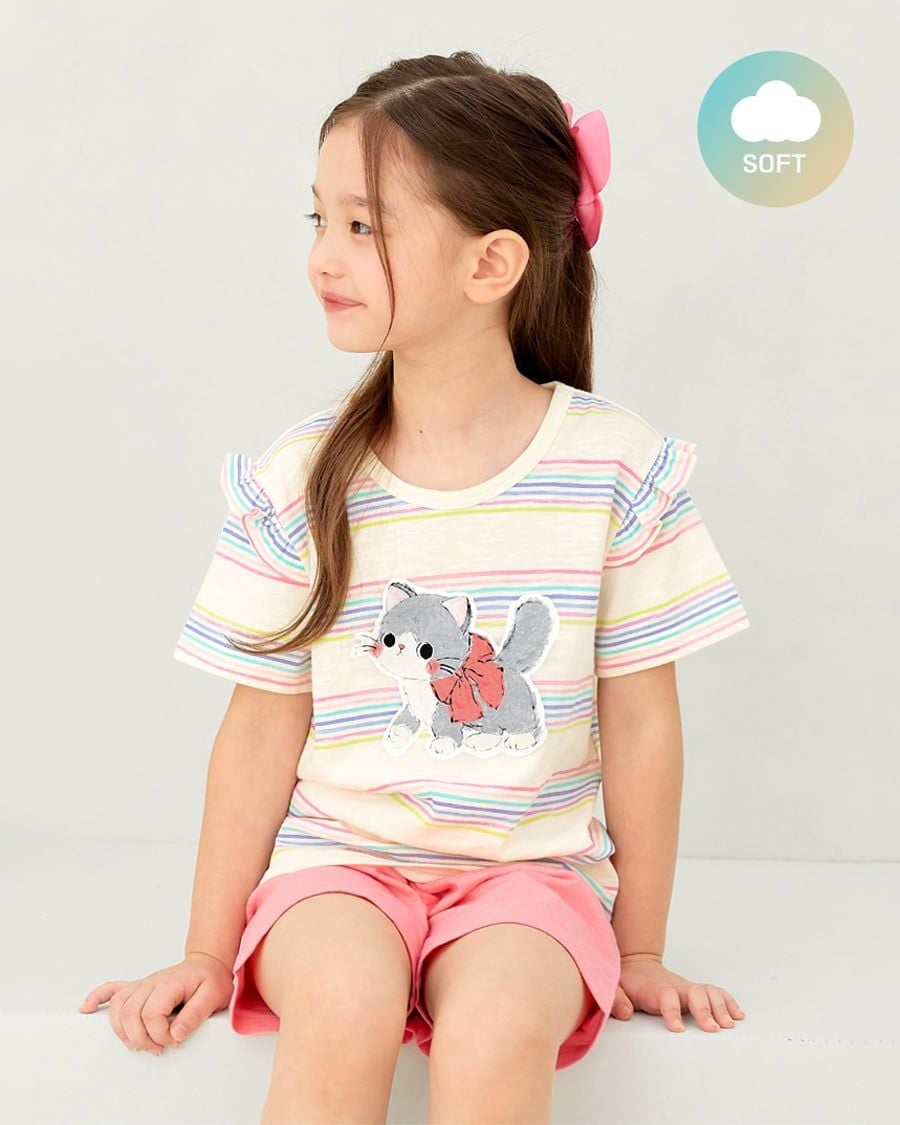 Bộ đồ ngắn cotton mịn bé gái U3142