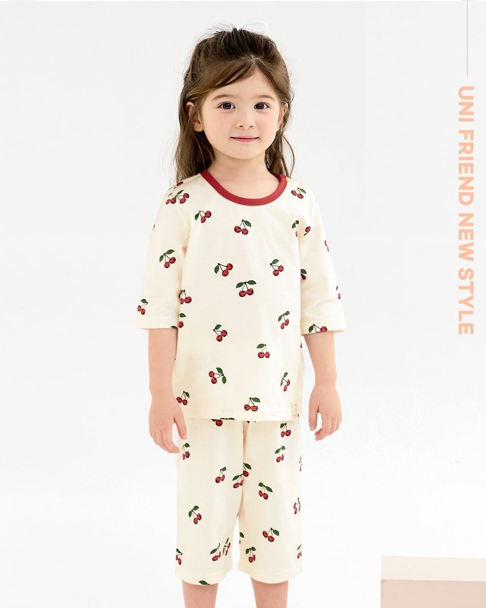 Bộ đồ lửng cotton mịn bé gái U2157