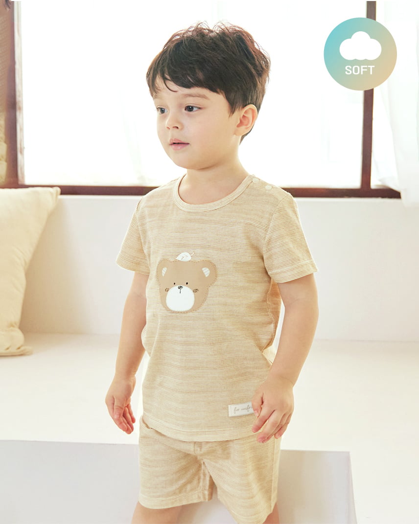 [Lẻ size] Bộ đồ ngắn cotton giấy & mịn cho bé trai và bé gái lẻ size U8010
