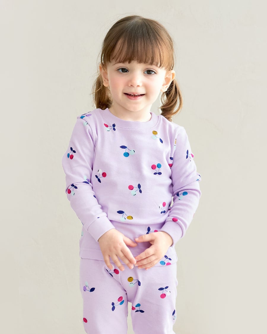 Bộ đồ dài dáng ôm cotton mịn bé gái U1213