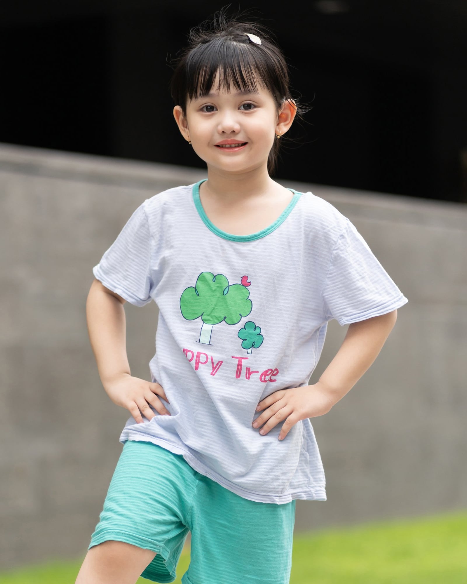 Bộ đồ ngắn cotton giấy bé gái và bé trai U3146