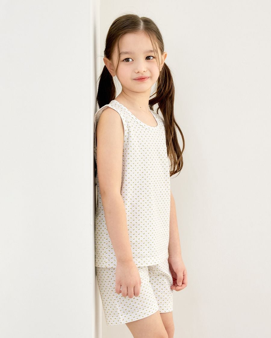Bộ đồ ba lỗ cotton mịn bé gái và bé trai U4088
