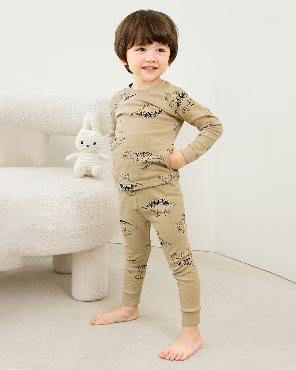 Bộ đồ dài dáng ôm cotton mịn bé trai U1226