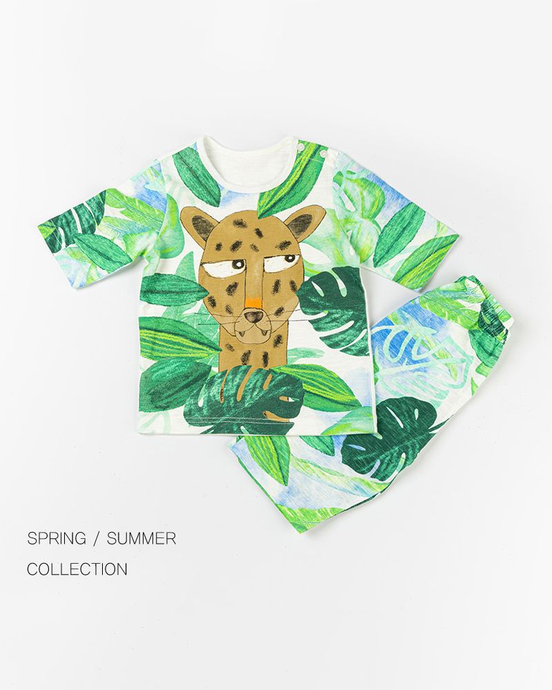 Bộ đồ lửng cotton mịn bé trai và bé gái U2051