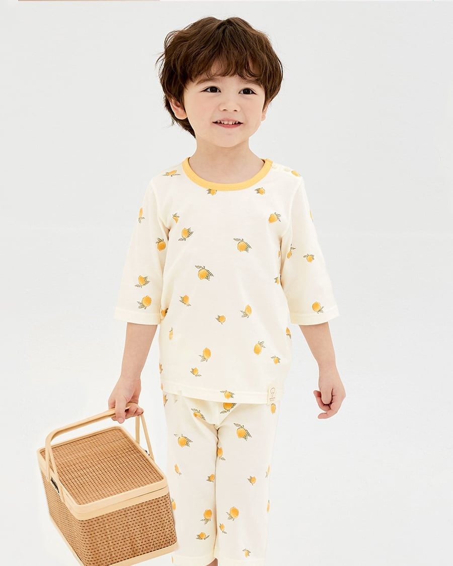 Bộ đồ lửng cotton mịn bé trai và bé gái U2158