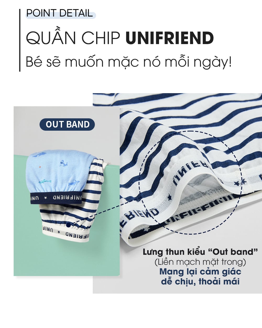 Set 5 quần chip tam giác bé trai U6067