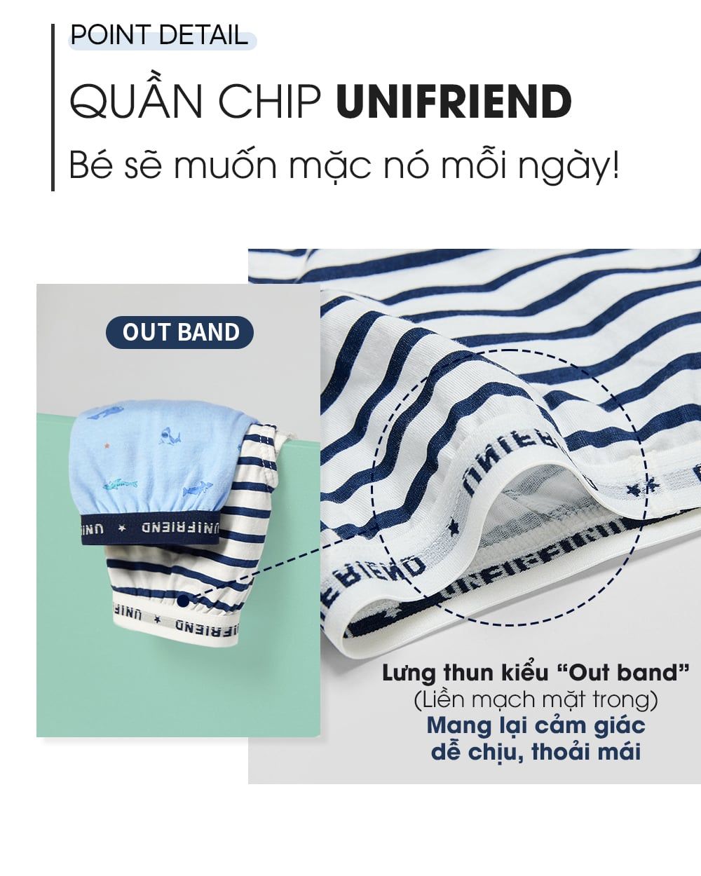 Set 5 quần chip tam giác bé trai U6067