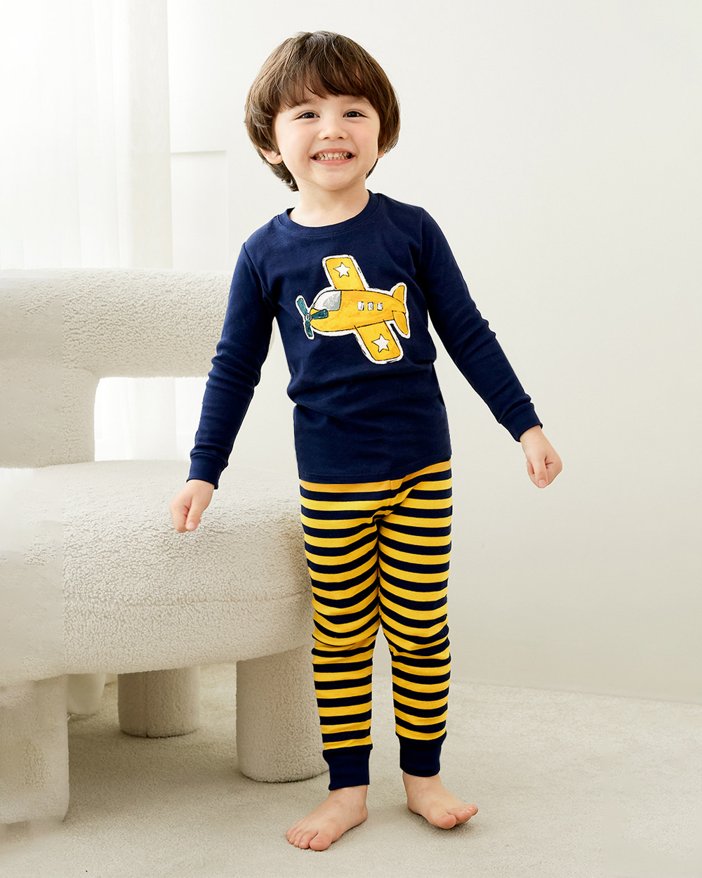 Bộ đồ dài dáng ôm cotton mịn bé trai U1212