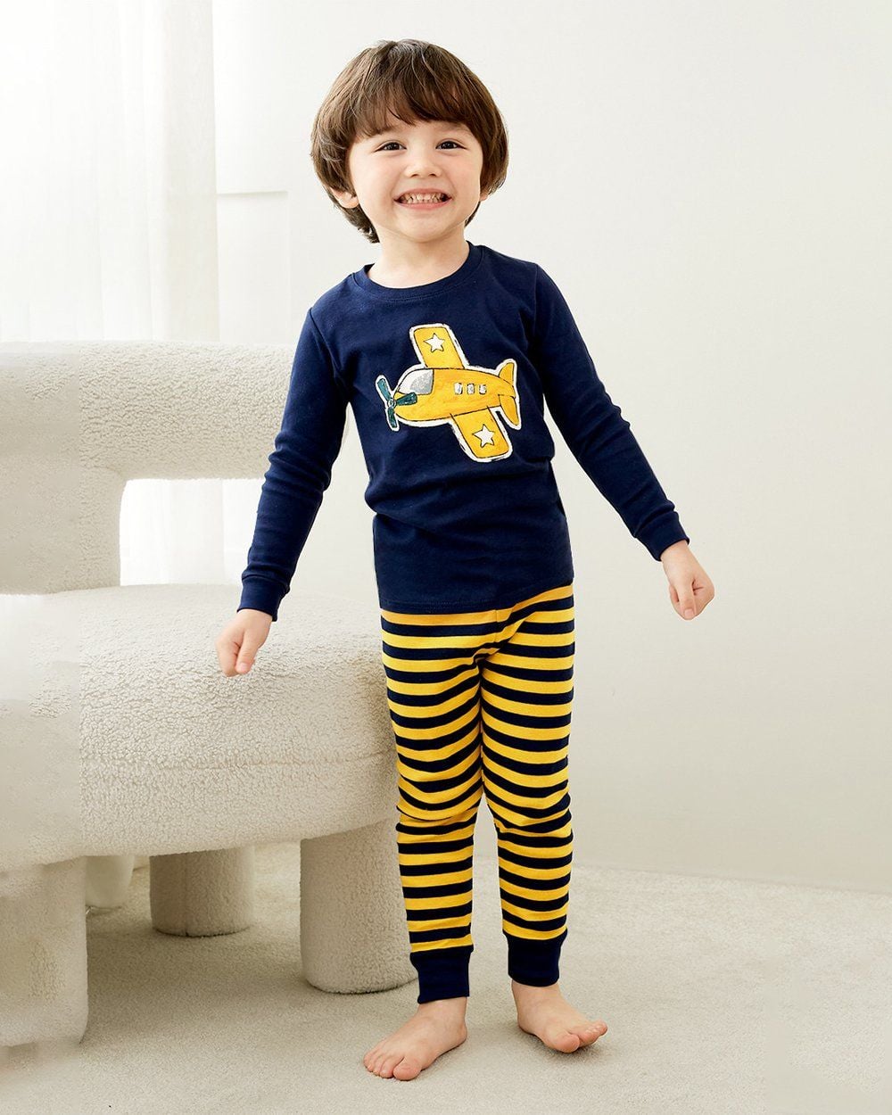 Bộ đồ dài dáng ôm cotton mịn bé trai U1212