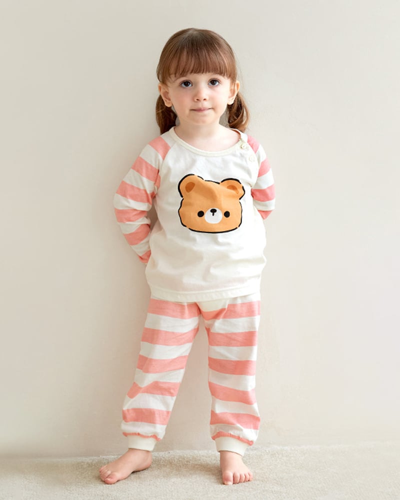 Bộ đồ dài dáng rộng cotton mịn bé gái U1189