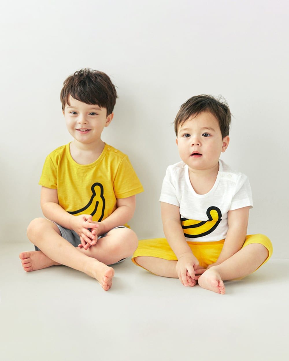 Bộ đồ ngắn cotton mịn bé gái và bé trai U3154