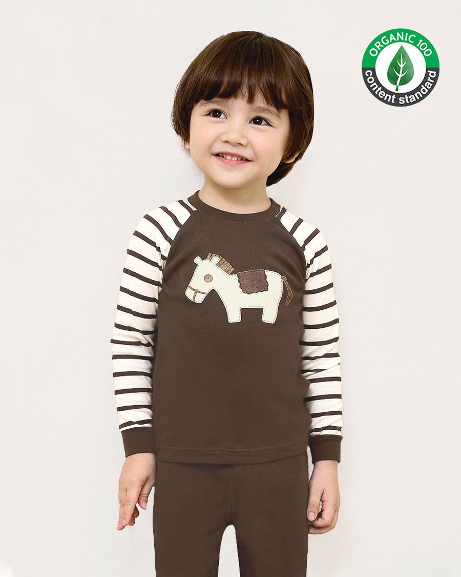 Bộ đồ dài dáng ôm cotton mịn bé trai và bé gái U1215