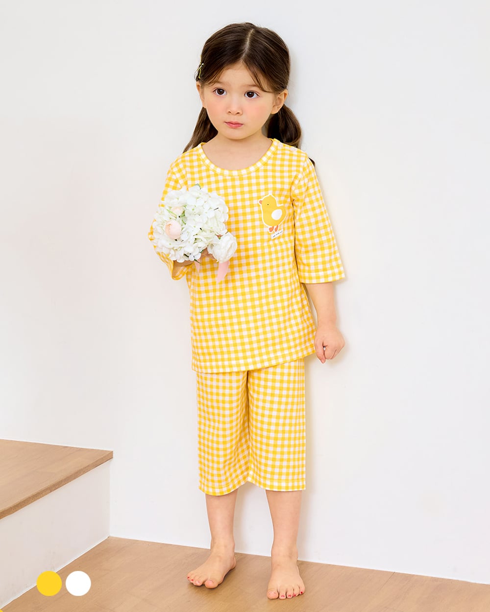 Bộ đồ lửng cotton mịn bé bé gái U2135