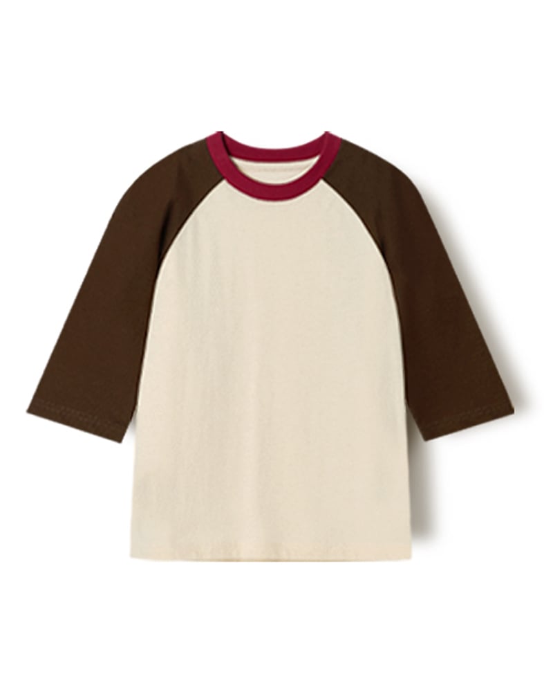 Áo phông tay dài Raglan cotton bé trai và bé gái U900H